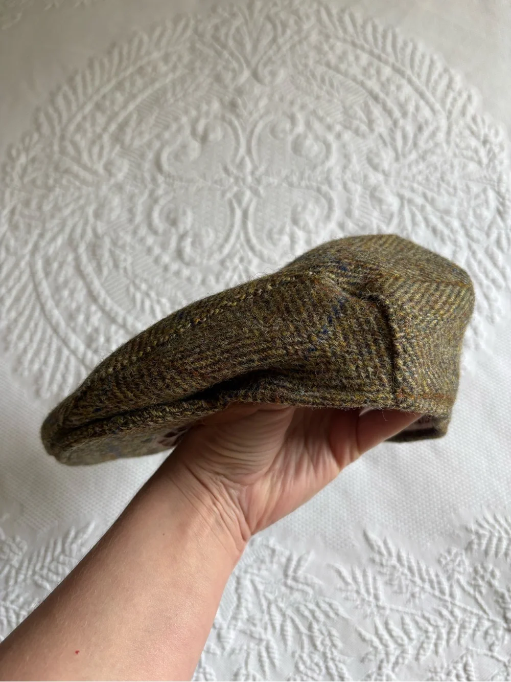 Harris Tweed pure new wool hat cap hunting cabbie newsboy 7 5/8